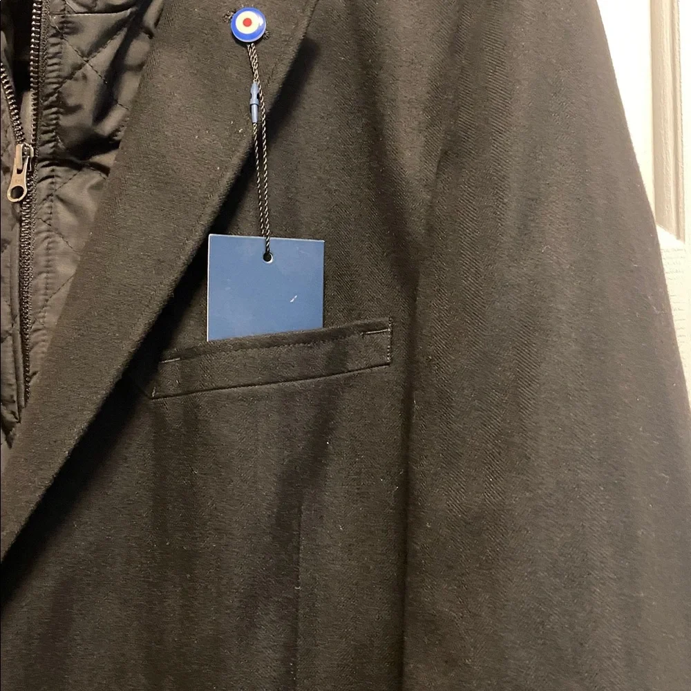 Ben Sherman Black Blazer w/ Removable Quilted Liner Jacket XL NWT